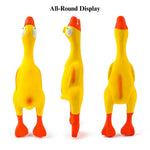 Soft Durable Latex Duck Dog Toy with Squeaker for Chewing Fun - GreenFur