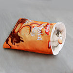 Soft Plush Cat Sleeping Bag with Crinkle Sound for Winter - GreenFur