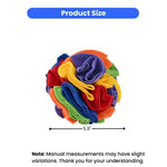 Soft Plush Interactive Colorful Snuffle Ball Dog Toy - GreenFur