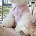 Solid Color Pet Polo Shirt with Embroidery - GreenFur