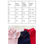 Solid Color Pet Polo Shirt with Embroidery - GreenFur