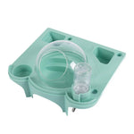 Space Capsule Style Hamster Cage Accessory Set with Water Bottle - GreenFur
