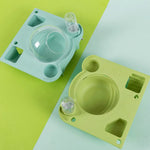 Space Capsule Style Hamster Cage Accessory Set with Water Bottle - GreenFur