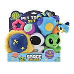 Space Topic Dog Plush and Chewing Toy Bundle Play Gift Set - GreenFur