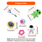 Space Topic Dog Plush and Chewing Toy Bundle Play Gift Set - GreenFur