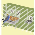 Spacious Stainless Steel Bird Feeder with Perch - GreenFur