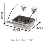 Spacious Stainless Steel Bird Feeder with Perch - GreenFur