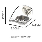Spacious Stainless Steel Bird Feeder with Perch - GreenFur