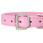 Sparkling Rhinestone Dog Collar for Small Medium Dogs - GreenFur