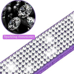 Sparkling Rhinestone Dog Collar for Small Medium Dogs - GreenFur