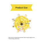 Spinning Bird Toy with Randomly Colored Beads - GreenFur