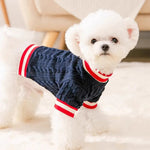 Spring and Fall Cable Knit Sweater for Small Dogs - GreenFur