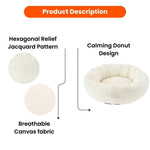 Spring and Summer Style Calming Donut Pet Bed - GreenFur