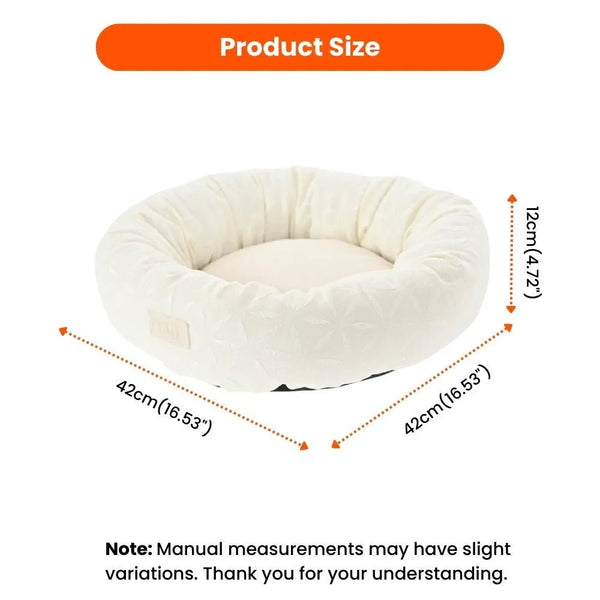 Spring and Summer Style Calming Donut Pet Bed - GreenFur