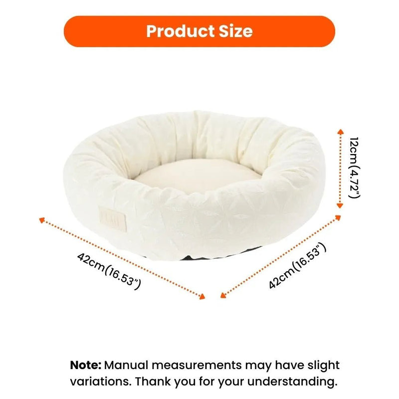 Spring and Summer Style Calming Donut Pet Bed - GreenFur