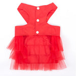 Spring or Summer Pet Harness Tulle Skirt Set with Bowknot - GreenFur