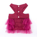 Spring or Summer Pet Harness Tulle Skirt Set with Bowknot - GreenFur
