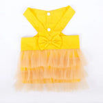 Spring or Summer Pet Harness Tulle Skirt Set with Bowknot - GreenFur