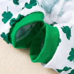 Spring St Patrick Day Dog Shirt Shamrock Print Pet Apparel - GreenFur