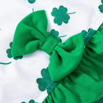 Spring St Patrick Day Dog Shirt Shamrock Print Pet Apparel - GreenFur