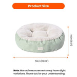 Spring Style Embossed PU Leather Pet Cushion - GreenFur