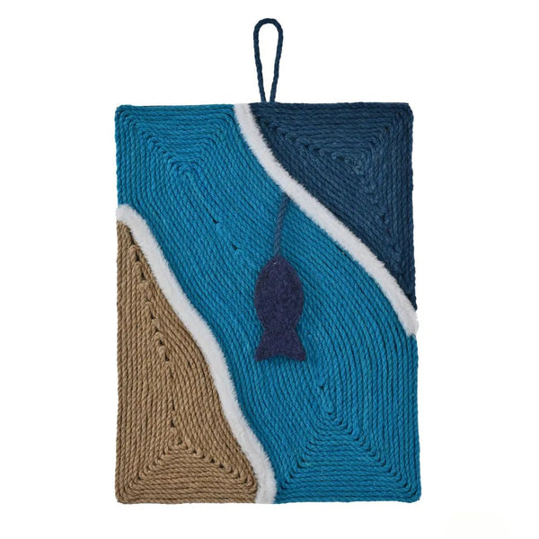 Spring - Summer Collection Marine Style Jute Cat Scratching Mat - GreenFur