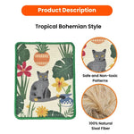 Spring - Summer Collection Tropical Style Sisal Cat Scratching Mat - GreenFur