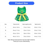 Spring Summer St Patrick Day Dog Dress Green Mesh Outfit - GreenFur