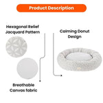 Spring & Summer Style Calming Donut Pet Bed - GreenFur