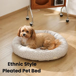 Spring & Summer Style Calming Donut Pet Bed - GreenFur