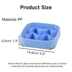Square Anti - Spill Non - Slip PP Pet Slow Feeder Bowl - GreenFur
