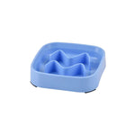 Square Anti - Spill Non - Slip PP Pet Slow Feeder Bowl - GreenFur