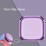 Square Anti - Spill Non - Slip PP Pet Slow Feeder Bowl - GreenFur