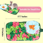 Square Foraging Snuffle Mat for Rabbits and Guinea Pigs - GreenFur