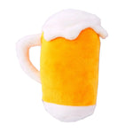 Squeaky Beer Mug Dog Toy Funny Design Pet Plush Chew Toy - GreenFur