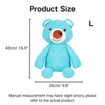 Squeaky Blue Bear Plush Dog Toy - GreenFur