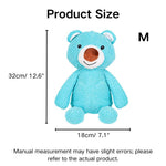 Squeaky Blue Bear Plush Dog Toy - GreenFur