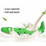 Squeaky Chameleon Shape Chew Toy for Dogs - GreenFur
