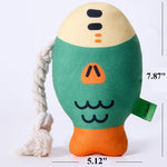 Squeaky Dog Toy Grinding and Cleaning Self - Amusement Cotton Rope Pet Toy - GreenFur
