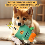 Squeaky Dog Toy Grinding and Cleaning Self - Amusement Cotton Rope Pet Toy - GreenFur