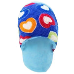 Squeaky Floral Slipper Plush Chew Toy for Dogs - GreenFur