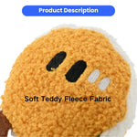 Squeaky Plush Dog Toy Breakfast Bread Series - GreenFur