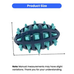 Squeaky Spiked TPR Dog Toy for Chewing and Teeth Cleaning - GreenFur