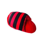Squeaky Striped Slipper Plush Chew Toy for Dogs - GreenFur