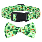 St Patrick Day Beer Clover Bow Tie Dog Collar Festive Pet Accessory - GreenFur