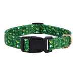 St Patrick Day Beer Clover Printed Dog Collar Festive Pet Accessory - GreenFur