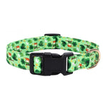 St Patrick Day Beer Clover Printed Dog Collar Festive Pet Accessory - GreenFur