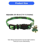 St Patrick Day Clover Adjustable Cat Collar with Bell - GreenFur