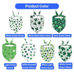 St Patrick Day Clover Bandana Pet Bib Scarf for Cats and Dogs - GreenFur