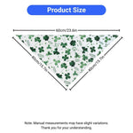 St Patrick Day Clover Bandana Pet Bib Scarf for Cats and Dogs - GreenFur